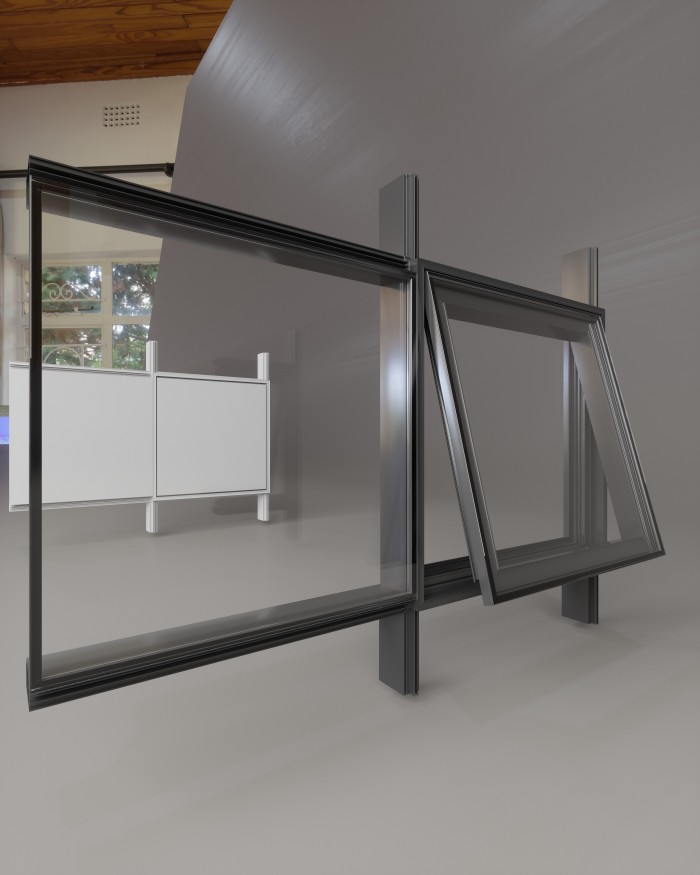 REFLECTIVE GLASS CURTAINWALL