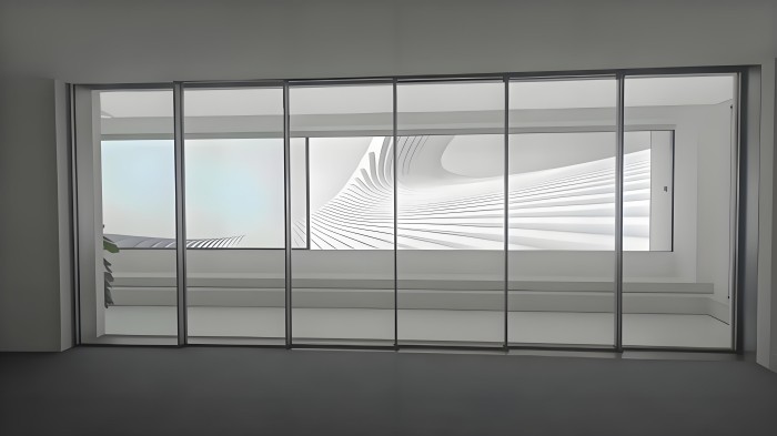 ULTRA-SLIM FLAT-RAIL SLIDNG DOOR