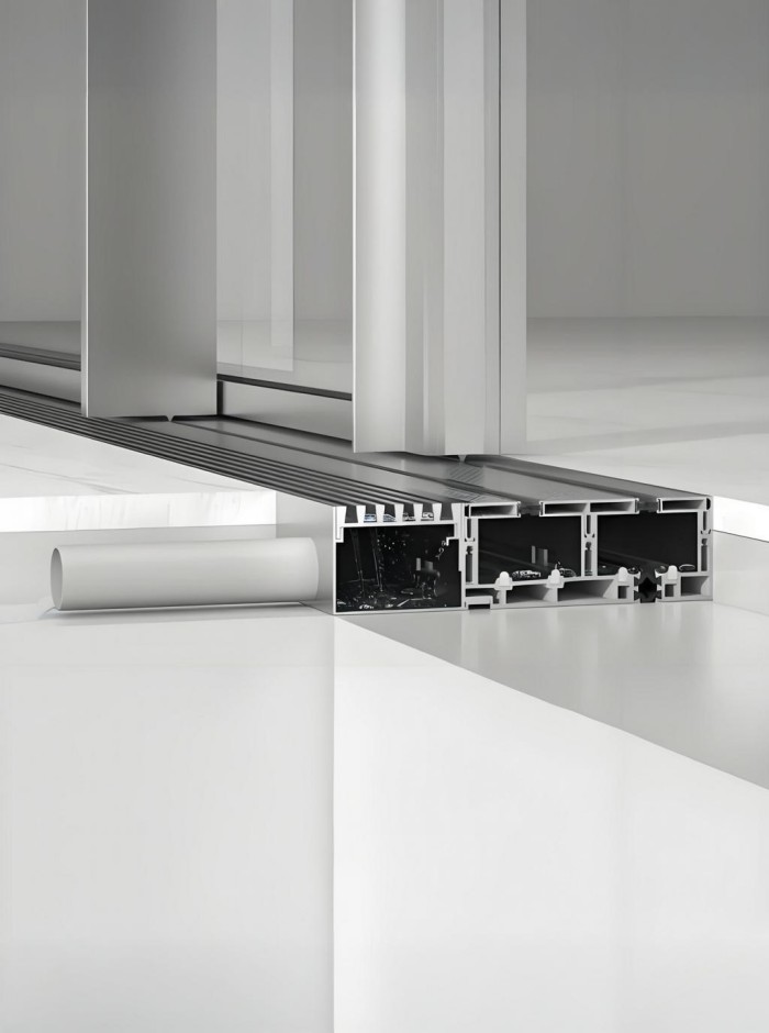 ULTRA-SLIM FLAT-RAIL SLIDNG DOOR