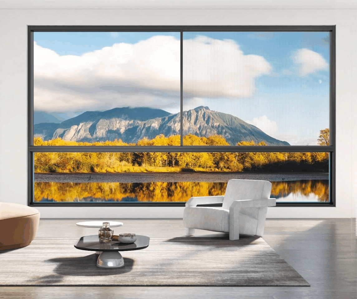 FULL VIEW SLIDING WINDOW WITH FLY SCREEN